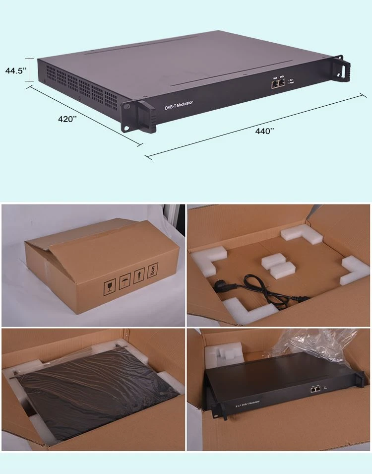 8 in 1 IP dvb t modulator