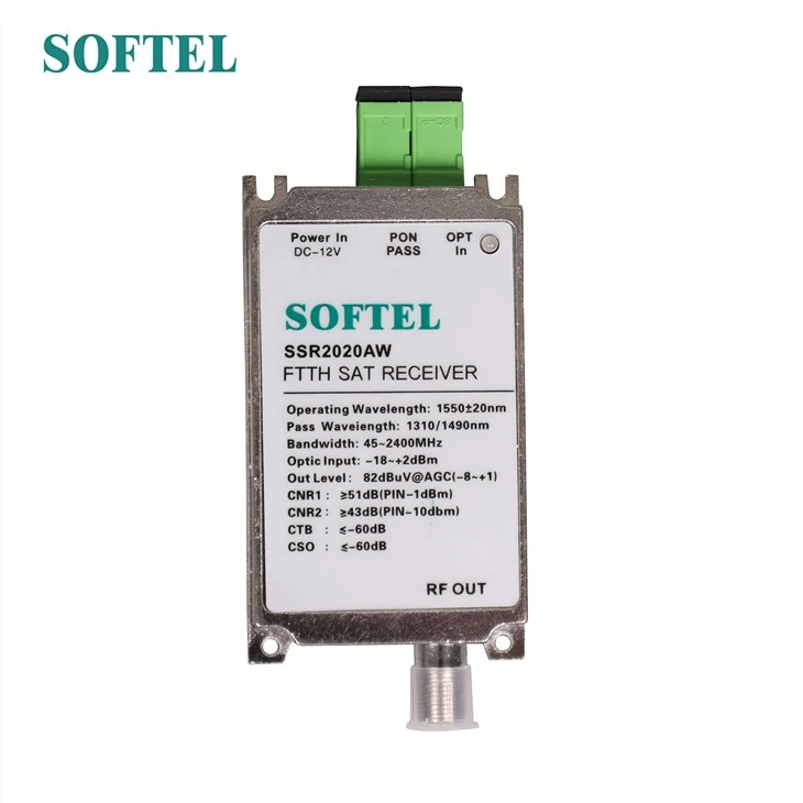 Récepteur satellite à fibre optique