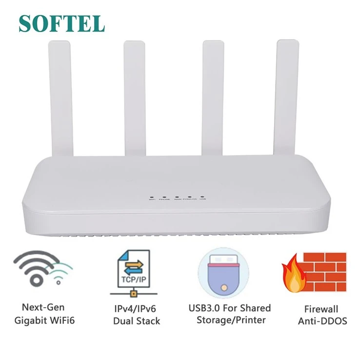Onu-wifi6-4-ports-4ge Voip-ftth-factory-brand-new Ax 1500 factory